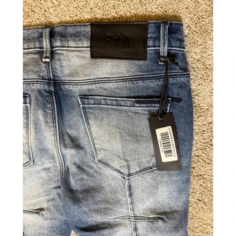 RTA Clayton Distressed Skinny Jeans Size 29
